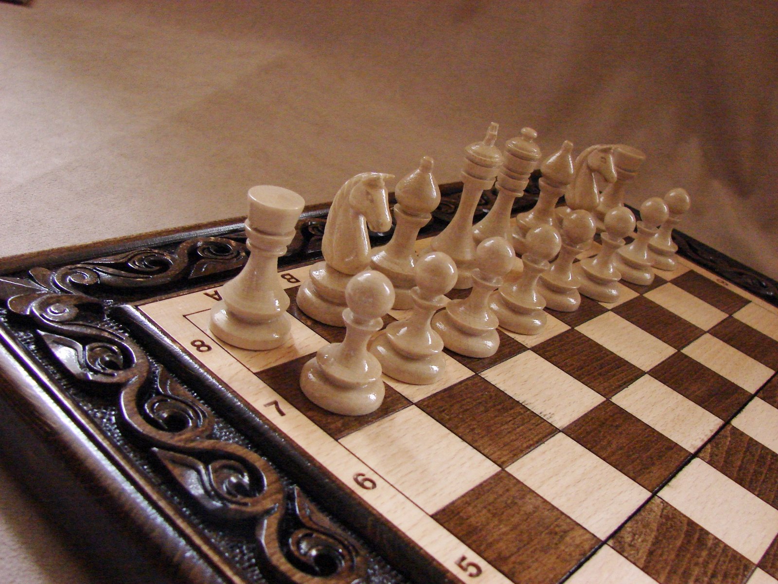 Chess Wooden Set - Large (Xadrez)