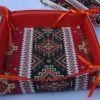 Handmade Fabric Bread Basket Armenian Carpet Ornament
