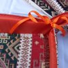Handmade Fabric Bread Basket Armenian Carpet Ornament