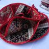 Handmade Fabric Divided Roll Muffins Basket, Biscuit Holder