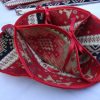 Handmade Fabric Divided Roll Muffins Basket, Biscuit Holder