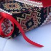 Handmade Fabric Bread Six-Sided Basket, Armenian Carpet Ornament