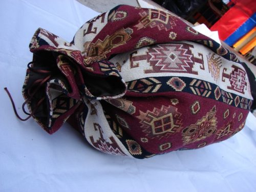 Round Bolster Pillow Cover Ethnic, Sofa Carpet Cushion, Armenian Mutaka
