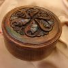 Round Wooden Jewelry Box