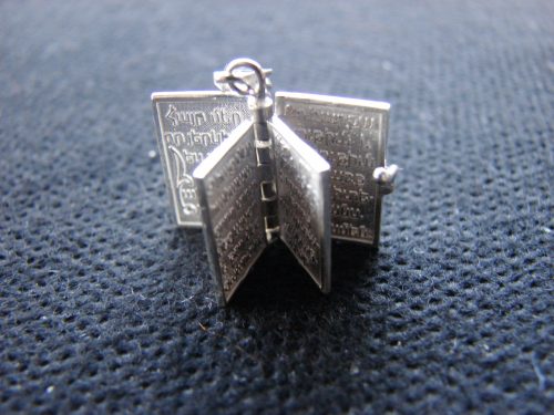 Miniature Prayer Book 925 Silver, Prayer in Armenian Հայր Մեր