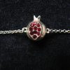 Bracelet Pomegranate Charm Sterling Silver 925