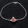 Bracelet Pomegranate Charm Sterling Silver 925