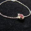 Bracelet Pomegranate Charm Sterling Silver 925