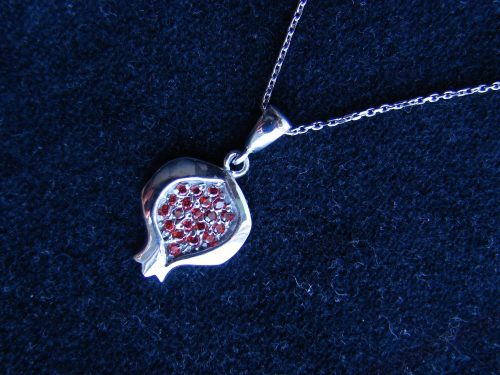 Necklace Pomegranate Sterling Silver 925
