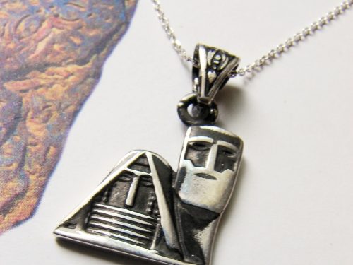 Artsakh Symbol Pendant Grandma and Grandpa, Tatik-Papik, Sterling Silver 925