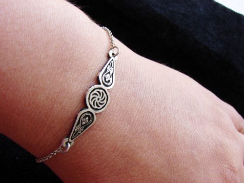 Bracelet Wheel of Eternity Charm Sterling Silver 925