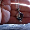 Pomegranate form Pendant Sterling Silver 925 with Red Zircon