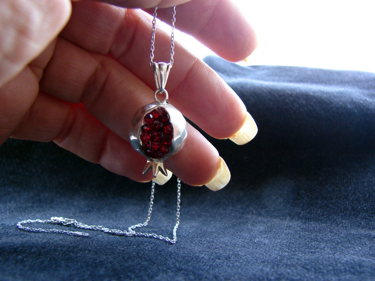 Necklace Pomegranate Sterling Silver 925