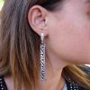 Long Earrings Sterling Silver 925, Ethnic Style, Party Earrings