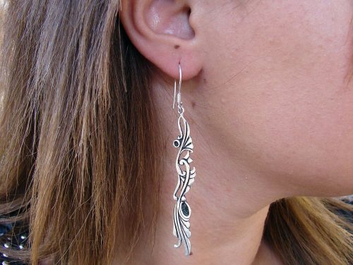 Long Earrings Sterling Silver 925