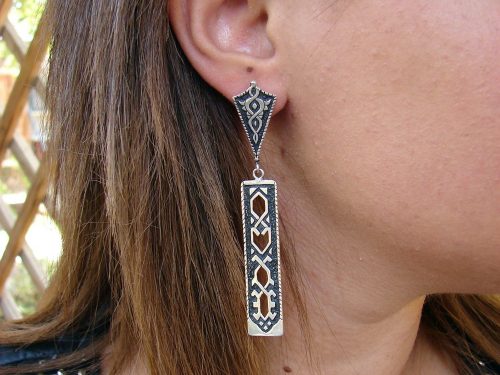 Long Earrings Sterling Silver 925, Party Earrings