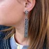 Long Earrings Sterling Silver 925