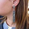 Long Earrings Sterling Silver 925