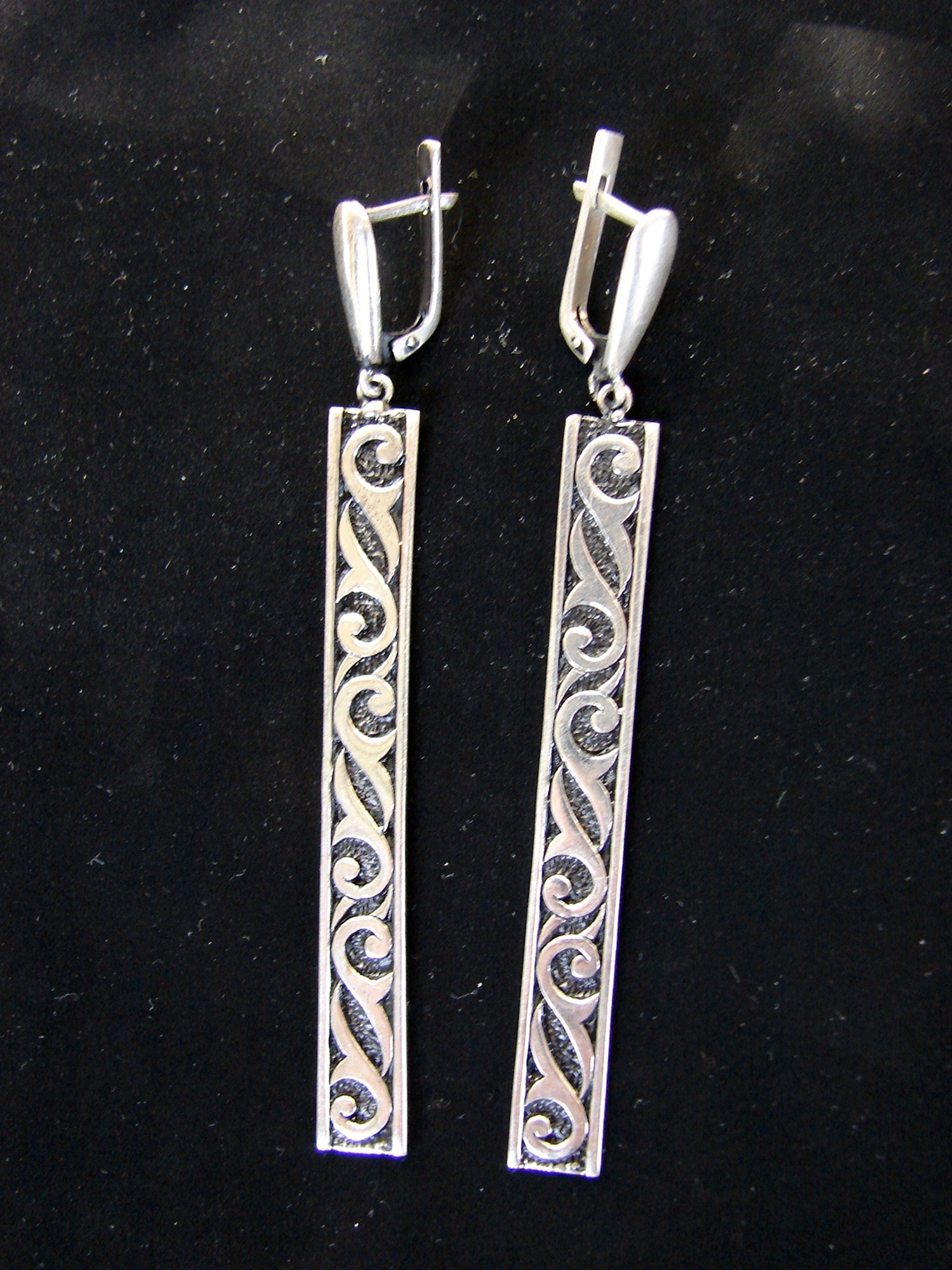Long Earrings Sterling Silver 925, Ethnic Style, Party Earrings