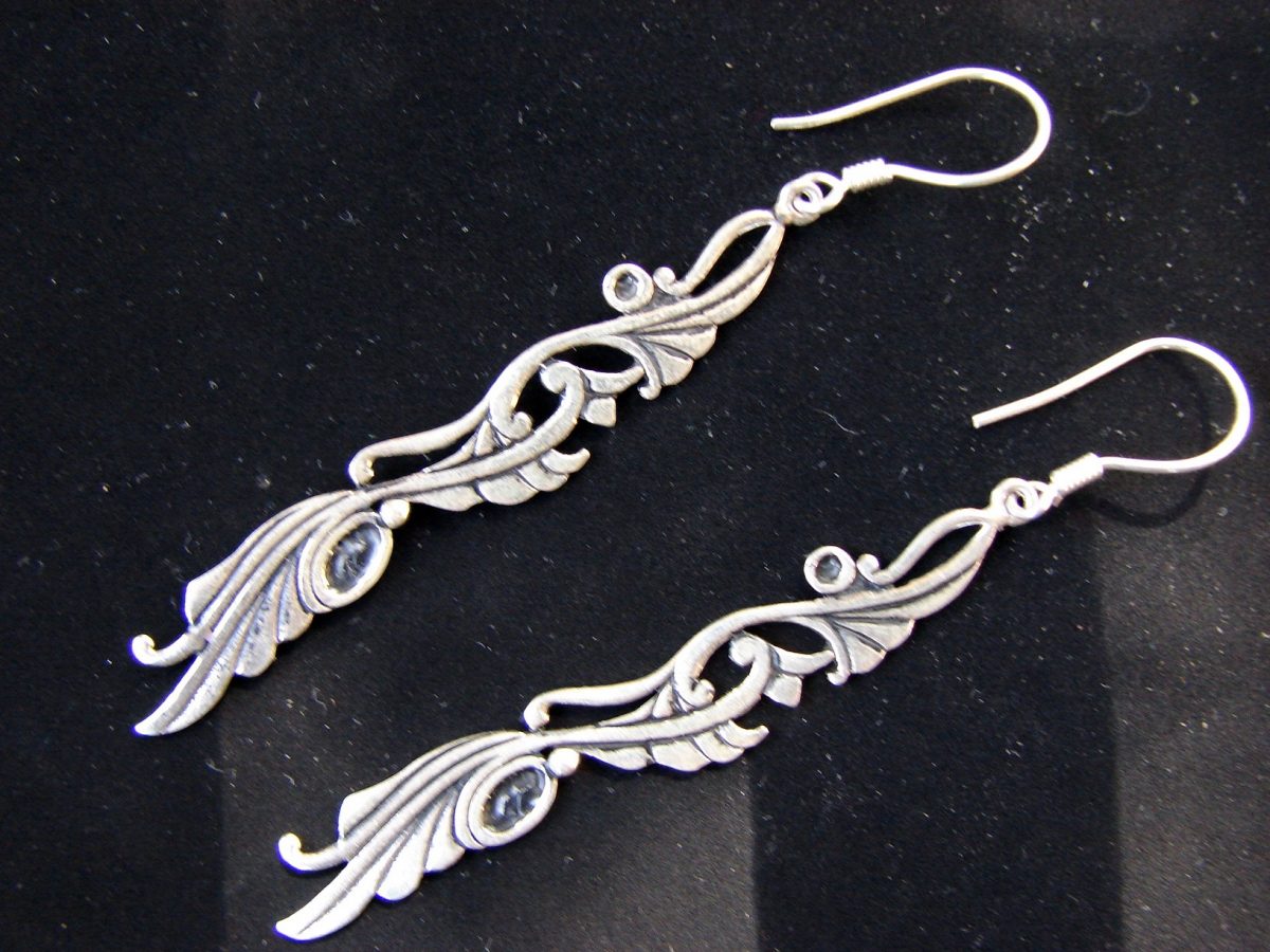 Long Earrings Sterling Silver 925