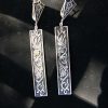Long Earrings Sterling Silver 925
