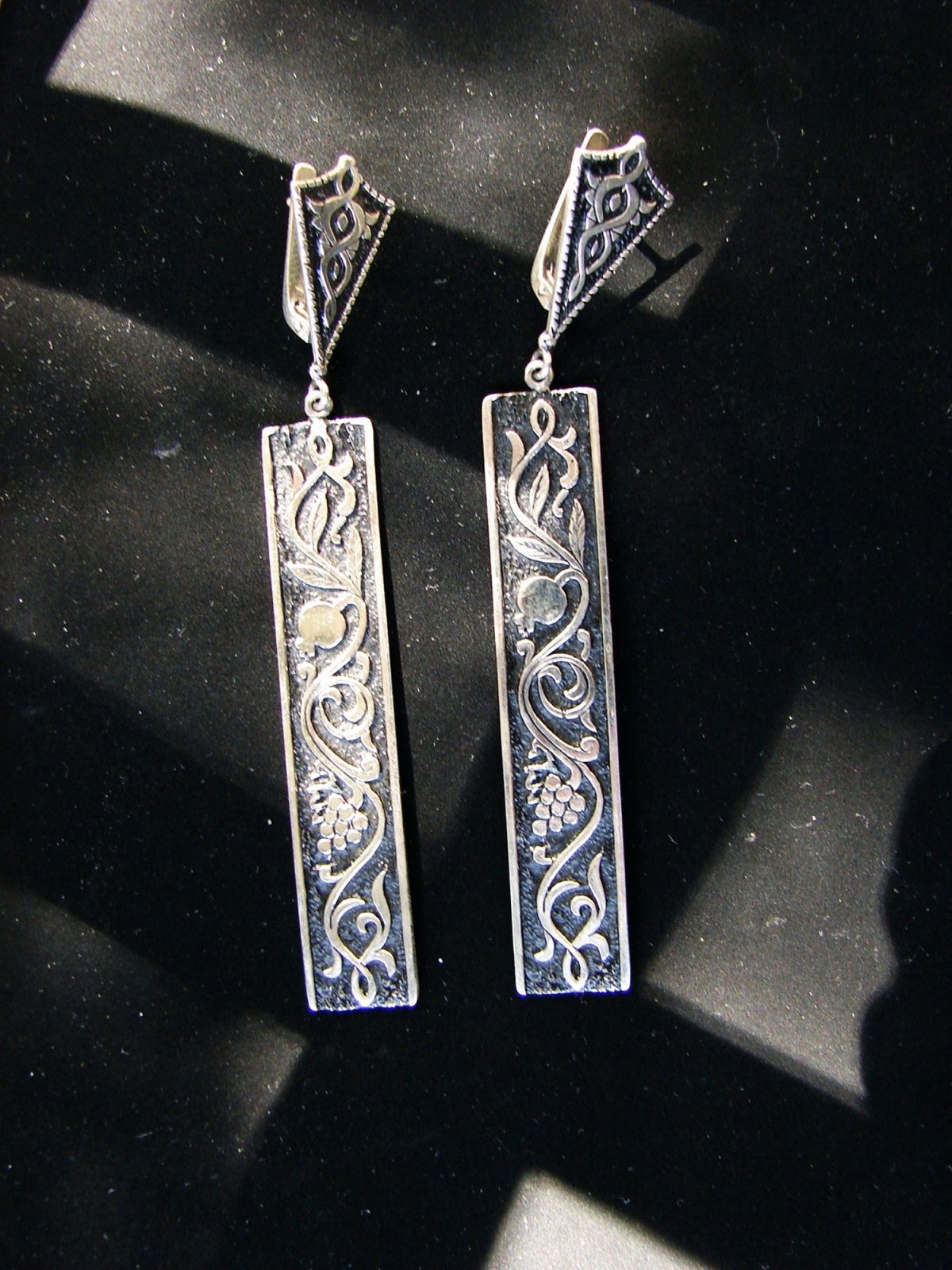 Long Earrings Sterling Silver 925