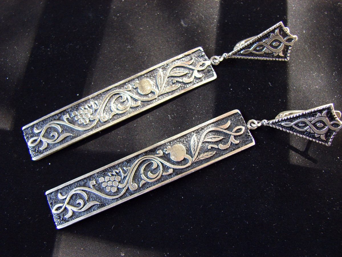 Long Earrings Sterling Silver 925