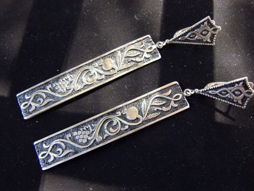 Long Earrings Sterling Silver 925