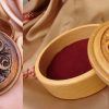 Round Wooden Jewelry Box