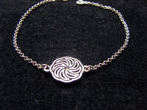 Bracelet Wheel of Eternity Charm Sterling Silver 925