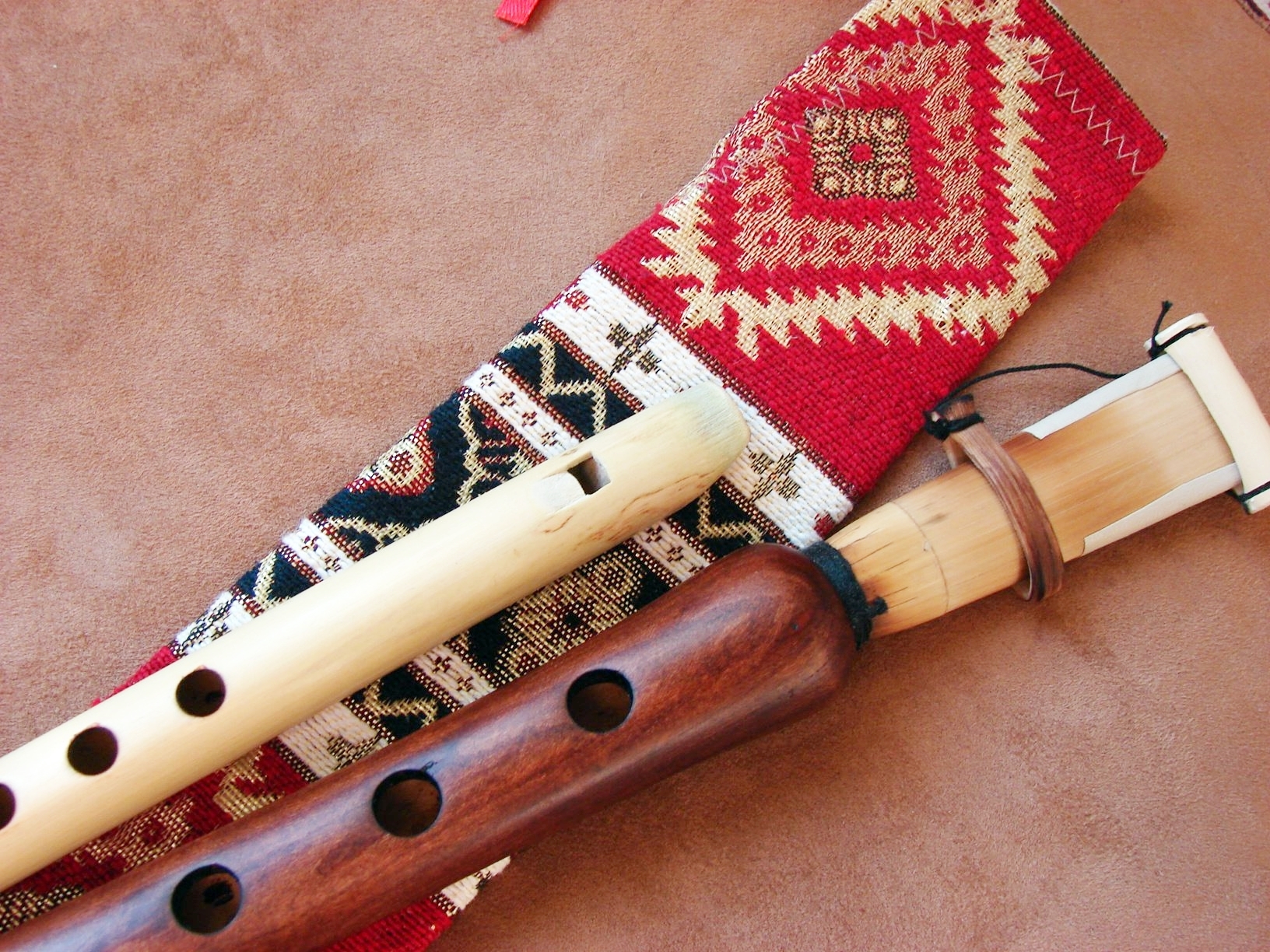Handmade Armenian Duduk and Flute Apricot Wood