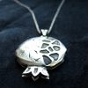 Prayer Book Pendant in form of Pomegranate, Lord's Prayer Our Father in Armenian, 925 Silver