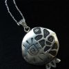 Prayer Book Pendant in form of Pomegranate, Lord's Prayer Our Father in Armenian, 925 Silver