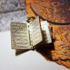 Miniature Prayer Book Silver Necklace