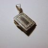 Silver Miniature Prayer Book Pendant, Lord's Prayer