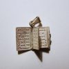 Miniature Prayer Book Silver Necklace