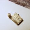 Miniature Prayer Book Silver Necklace