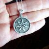 Pendant Sun and Wheel of Eternity 925 Sterling Silver