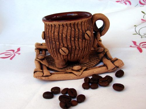 Ceramic Coffee cup with plate