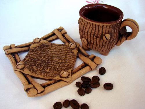 Ceramic Coffee cup with plate