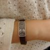 Leather & Silver Bracelet for Men and Women Armenian Cross