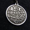 Armenian Alphabet Round Pendant 925 Sterling Silver, Armenian Letters