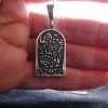 Armenian Alphabet Round Pendant 925 Sterling Silver, Armenian Letters