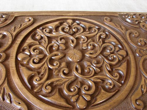 Handmade Backgammon Board, Natural Wood, Exclusive Armenian Nardi Nardy
