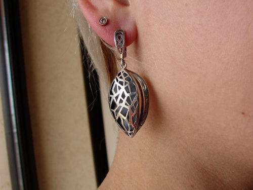 Set of Silver earrings and Ring