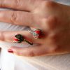 Set of Silver earrings and Ring