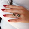 Set of Silver earrings and Ring