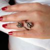 Set of Silver earrings and Ring