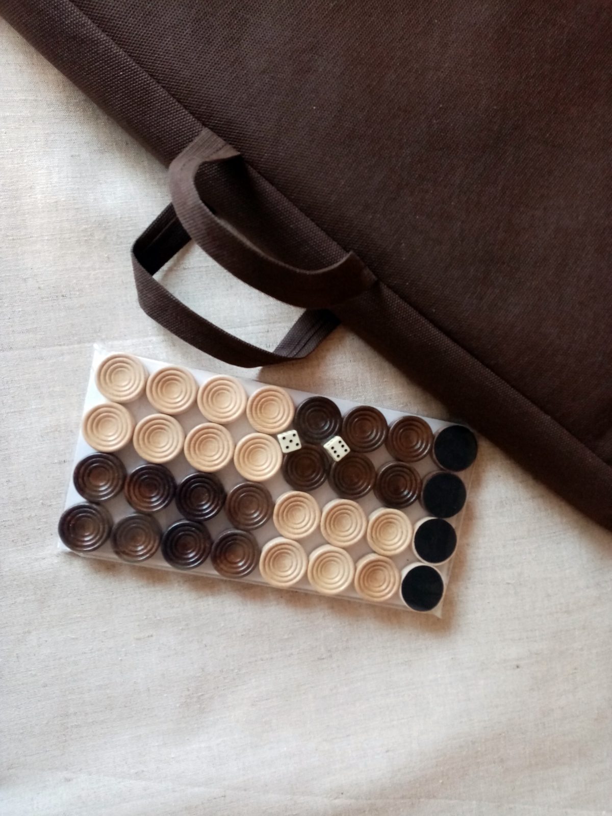 Wood Backgammon Set, Handmade Armenian Nardi Nardy