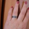 Ring Sterling Silver 925 Grape and Pomegranate Ornament, Band Ring